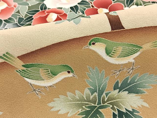平和屋着物■豪華黒留袖 友禅 作家物 花鳥風景文 正絹 逸品 BAAY5461yc
