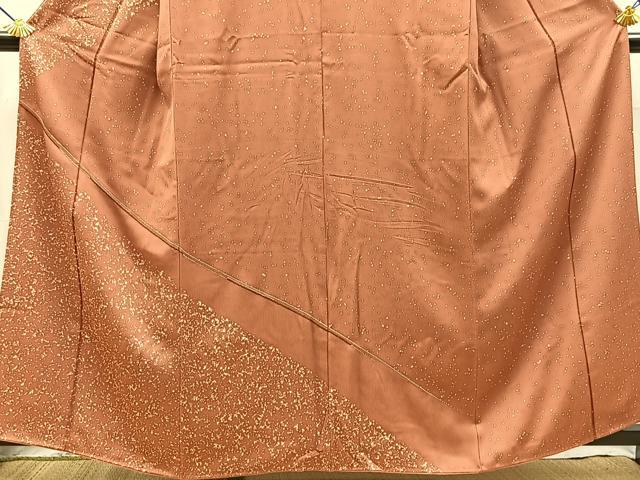 平和屋着物■中国三大刺繍 相良刺繍 訪問着 斜線文 正絹 逸品 BAAY5488yc