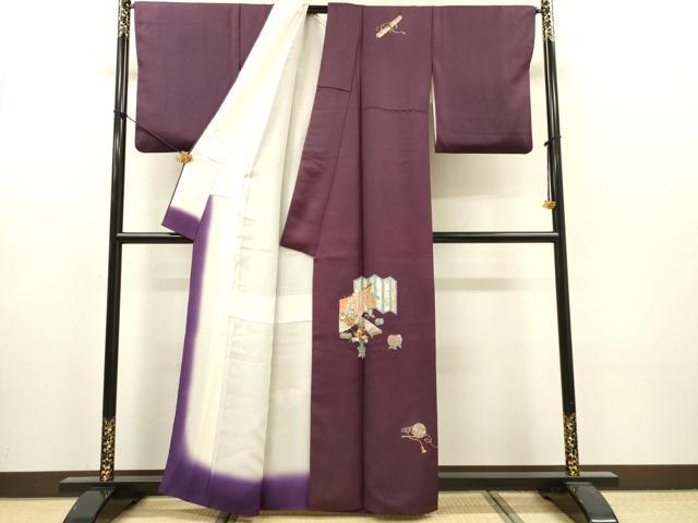 平和屋着物▼訪問着 総刺繍 屏風楽器花文 金糸 正絹 逸品 DABI7358fe