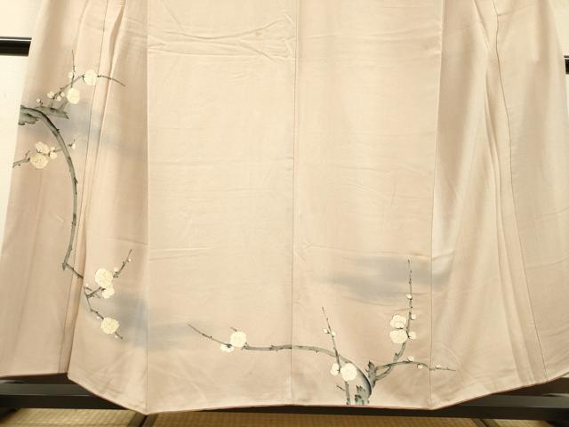 平和屋着物▼訪問着 刺繍 手描き 枝花 正絹 逸品 DABI7366fe