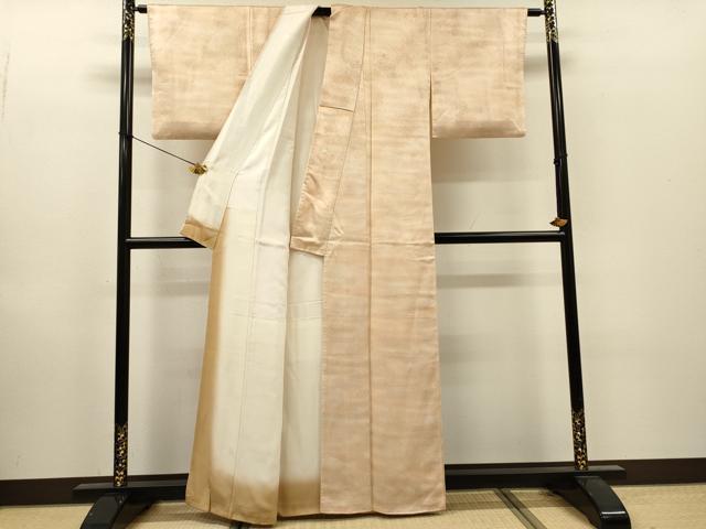 平和屋着物▼京友禅作家 堺映祥 小紋 霞文 暈し染 正絹 逸品 DABI7400fe