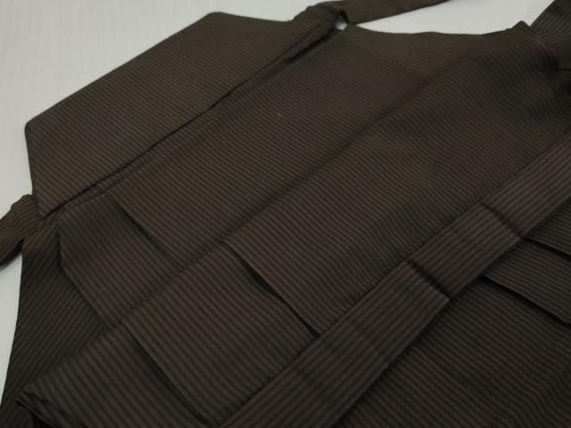 平和屋着物●男性 行灯袴 縞 正絹 逸品 DABI9191ud