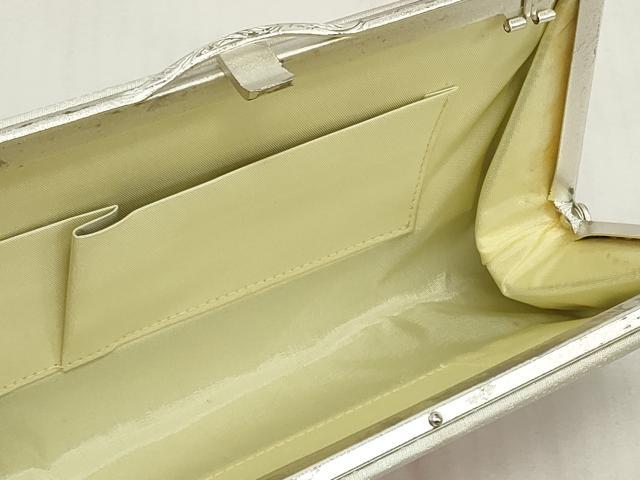 平和屋着物▼和装小物 和装バッグまとめて3点 ハンドバッグ クラッチ 佐賀錦 色紙重ね草花文 菱草花文 金銀糸 逸品 DABJ2042xg