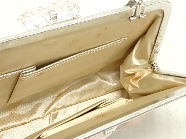 平和屋着物▼和装小物 和装バッグまとめて3点 ハンドバッグ クラッチ 佐賀錦 地紙重ね草花文 流水草花文 金銀糸 逸品 DABJ2051xg