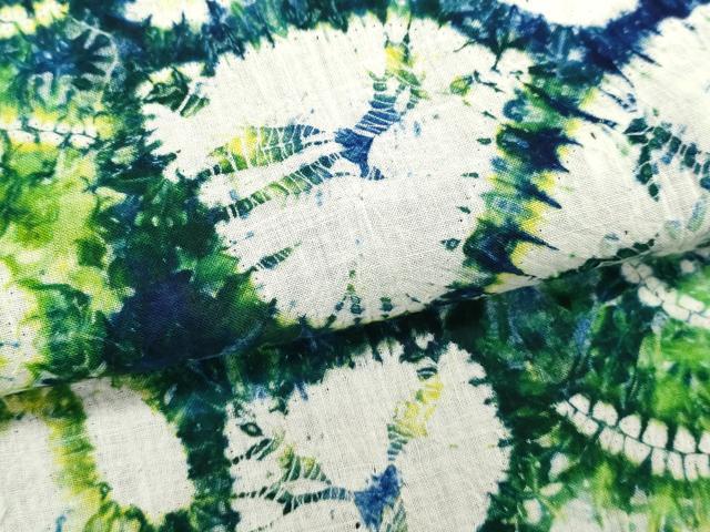 平和屋着物∴夏物 浴衣 有松鳴海絞り 流水花文 綿 逸品 DABI8993cd