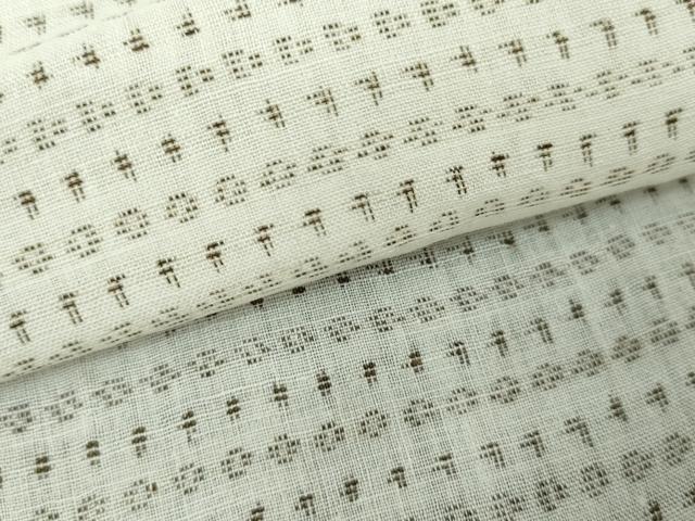 平和屋着物∴夏物 男性 小紋・浴衣兼用 絣文様 DABJ4061cd