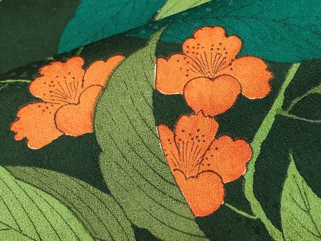 平和屋着物■小紋 草花文 洗える着物 CABK4244ev