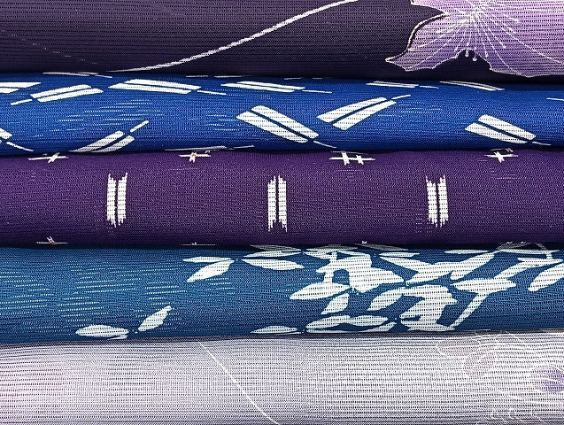 平和屋着物■夏物 小紋 絽 紗 洗える着物 まとめて20点 蝶 花柄 暈し染め 着用可能多数 mmm1377