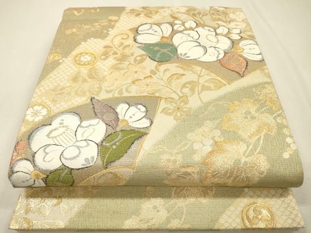 平和屋着物▼六通柄袋帯 地紙辻が花 金銀糸 正絹 逸品 DABI7519fe