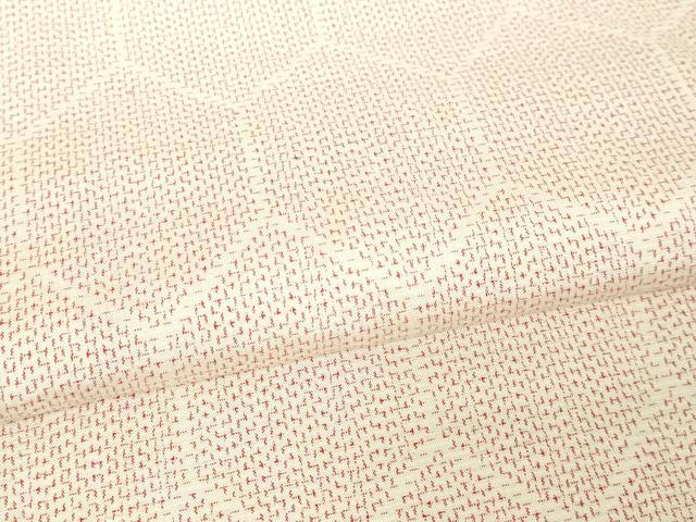 平和屋着物▽上質な紬 単衣 亀甲文 正絹 逸品 DABI4820sf