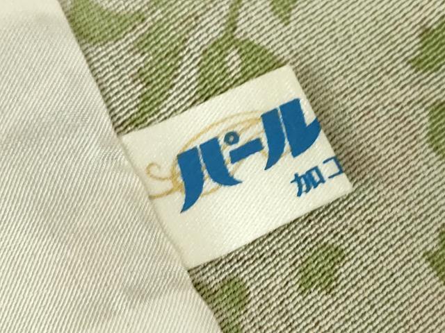 平和屋着物▽上質な小紋 単衣 更紗花文 正絹 逸品 未使用 DABJ1368az