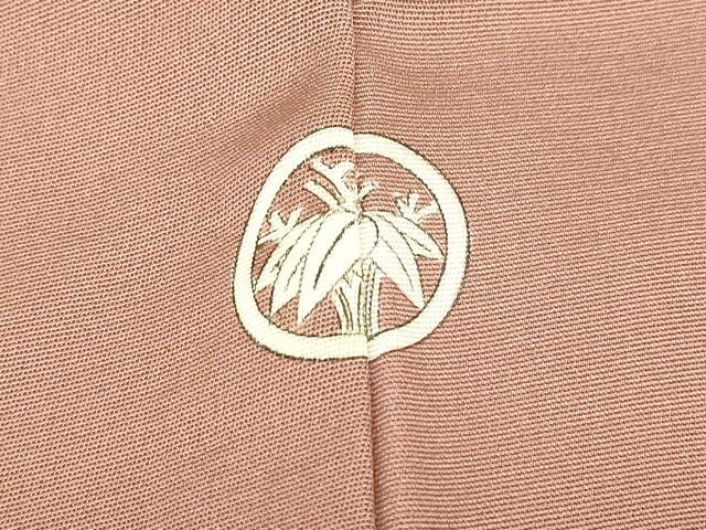 平和屋着物▽上質な色無地 単衣 花菱に桜 鴇浅葱色 正絹 逸品 DABJ1360az
