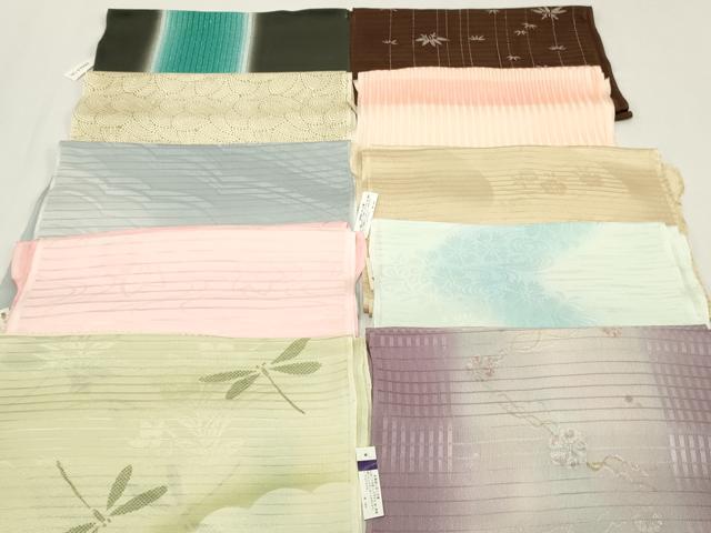 平和屋着物*夏物 和装小物 帯揚げ10枚セット 正絹 逸品 未使用 DABJ2133xg