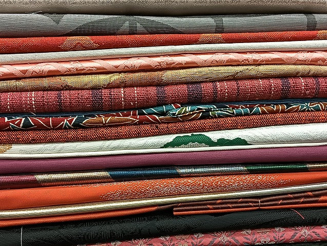 平和屋着物■名古屋帯 まとめて100点 鳥 蝶 花柄 能面 宝相華 アンティーク 駒刺繍 金彩 金銀糸 着用可能多数 未使用品有 全て正絹 mmm1409
