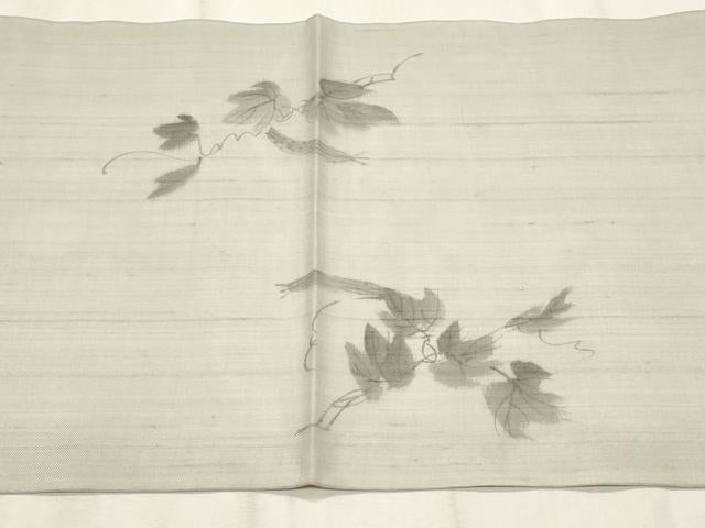 平和屋着物*夏物 九寸開き名古屋帯 手描き 成り物 正絹 逸品 CABL2278fb