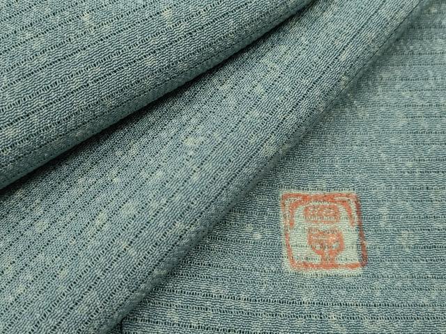 平和屋着物*夏物 小紋 作家物 絽縮緬 霞文 正絹 逸品 CABK6744ze