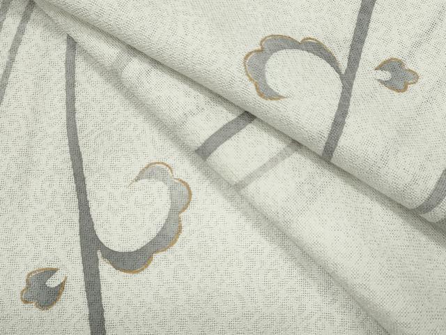 平和屋着物*夏物 小紋 紋紗 枝葉文 金彩 やまと謹製 正絹 逸品 未使用 CABK6751ze