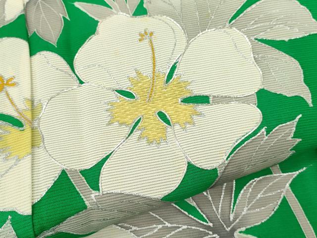 平和屋着物*夏物 訪問着 絽 駒刺繍 枝花文 銀彩 正絹 逸品 CABK6757ze