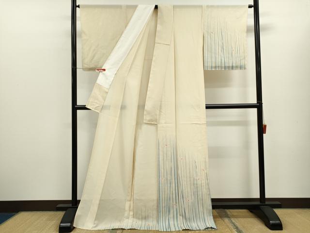 平和屋着物*夏物 訪問着 ロング丈 絽 たんぽぽ タンポポ 正絹 逸品 CABK6780ze