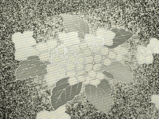 平和屋着物*夏物 訪問着 駒刺繍 絽縮緬 紫陽花 たたき染め 銀彩 正絹 逸品 CABK6775ze