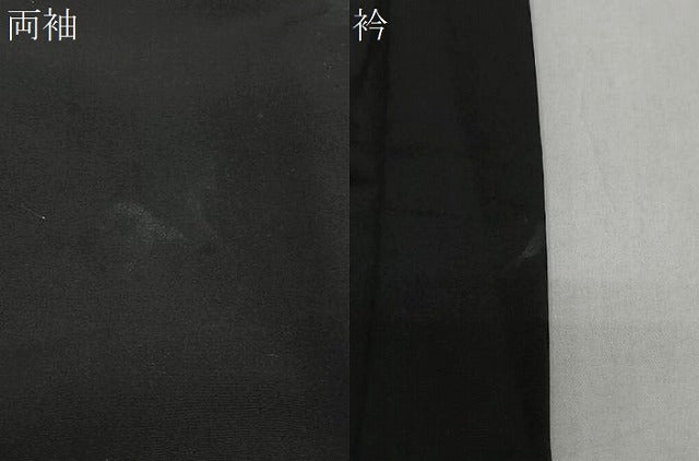 平和屋着物#羽織 寿光織 鏡裏花文 黒地 金銀糸 正絹 逸品 CABL4143ua