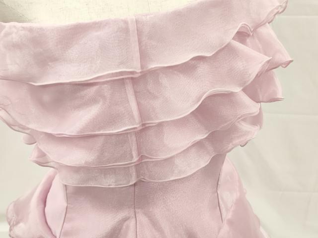 平和屋本店●極上 カラードレス 婚礼 結婚式 披露宴 花嫁 演奏会 発表会 ステージ FANCY ピンク フリル 逸品 DZAA12416kh6