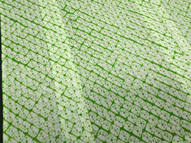 平和屋着物∴夏物 浴衣 有松鳴海絞り 蜘蛛絞り 綿 逸品 DABJ4324cd