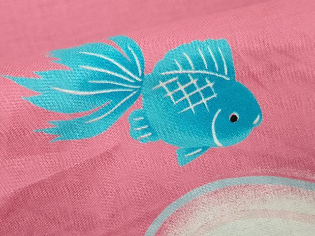 平和屋着物∴夏物 浴衣 金魚 綿 逸品 DABJ4339cd
