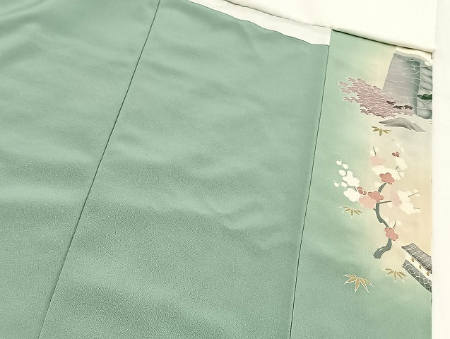 平和屋着物■豪華色留袖 作家物 大名行列 暈し染め 金糸 正絹 逸品 未使用 BAAY5499yc