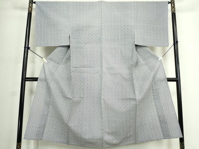 平和屋着物∴夏物 男性 浴衣 注染 手縫い 紗綾形文 綿 逸品 未使用 DABJ4272cd
