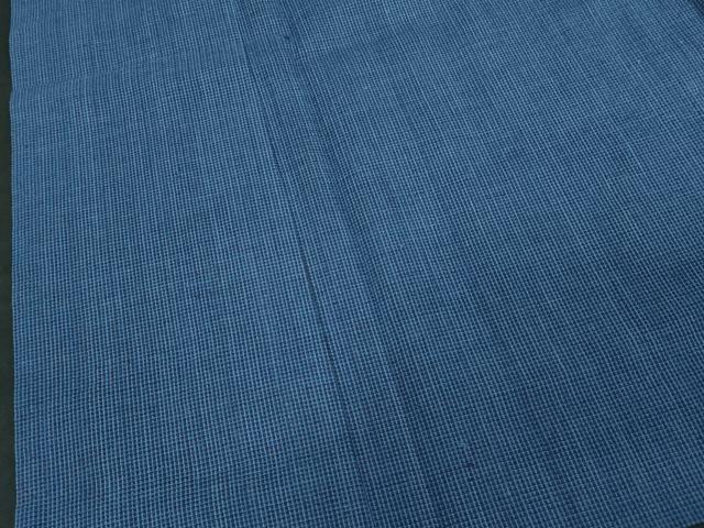 平和屋着物∴夏物 男性 阿波しじら織 浴衣 格子 綿 逸品 DABJ4279cd