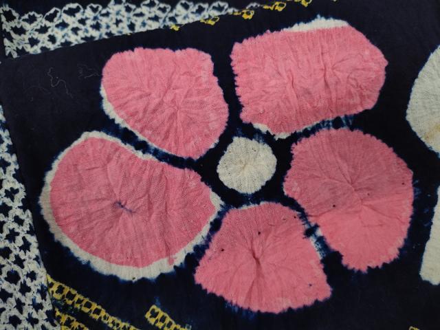 平和屋着物∴夏物 浴衣 有松鳴海絞り 舞花文 綿 逸品 CABL8048ze
