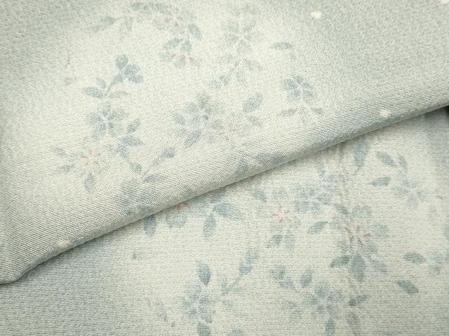 平和屋着物▽上質な小紋 単衣 草花丸文 蛍暈し 正絹 逸品 DABJ4470cd