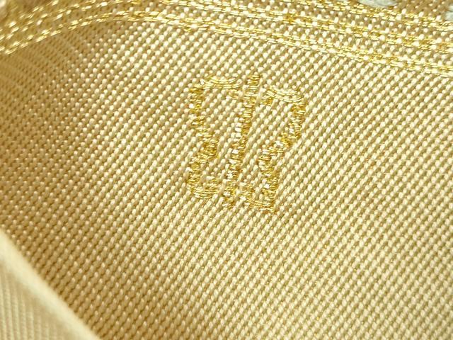 平和屋着物●極上 西陣 川島織物 六通柄 本袋帯 格天井菱文 金糸 逸品 DZAB9863kh6