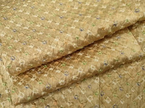 平和屋着物●上質な小紋 総絞り 暈し染め 正絹 逸品 AABL9389cs