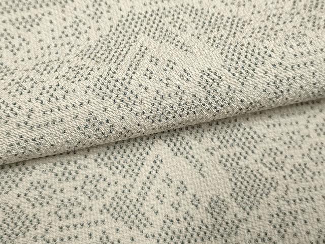 平和屋着物▽本塩沢 単衣 有栖川文様 ロング丈 正絹 逸品 DABJ4488cd