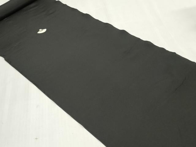 平和屋着物▼男性 黒紋付き 黒生地 反物 着尺 逸品 未使用 DABJ4855zy