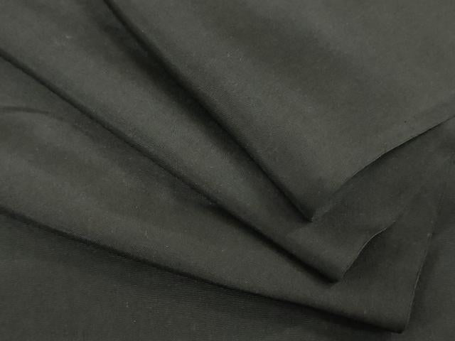 平和屋着物▼男性 黒紋付き 黒生地 反物 着尺 逸品 未使用 DABJ4855zy