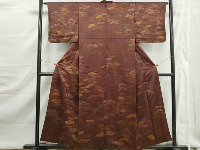平和屋着物■訪問着 刺繍 枝松文 金彩 正絹 逸品 DABJ5401qa
