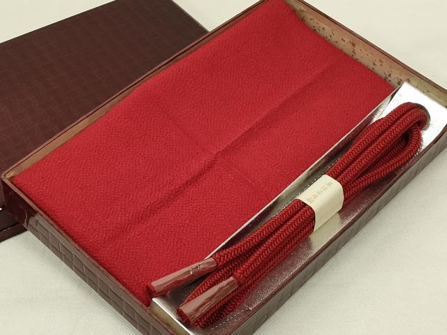 平和屋着物●和装小物 帯締め・帯揚げセット 美保姿 丸組 正絹 逸品 未使用 AABK5425ay