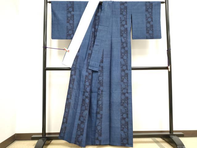 平和屋着物▽上質な紬 単衣 花間道 正絹 逸品 DABK1018cd