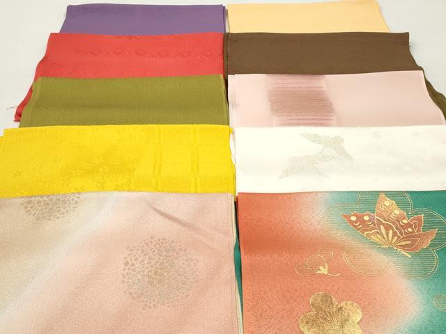 平和屋着物★和装小物 帯揚げ10枚セット 丹後ちりめん 正絹 逸品 DABJ2243xg