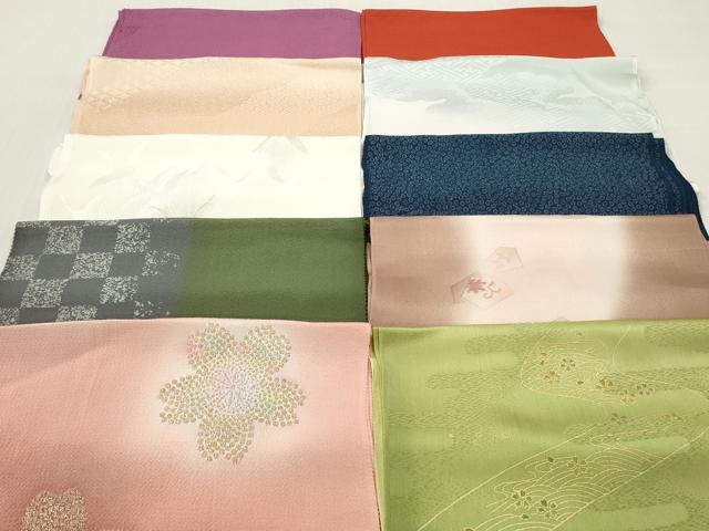 平和屋着物★和装小物 帯揚げ10枚セット 丹後ちりめん 正絹 逸品 DABJ2246xg
