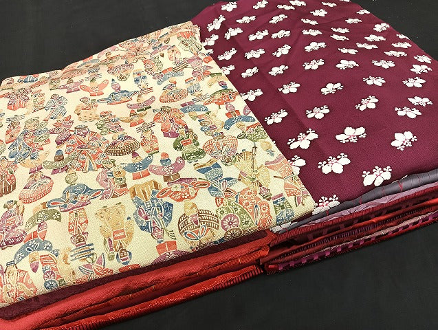 平和屋着物■道行コート まとめて 20点 人物 花柄 型染め 金彩 着用可能多数 未使用品あり 全て正絹 mmm1446