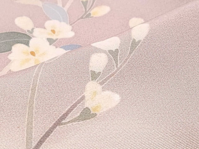 平和屋着物●本加賀友禅作家 南克治 訪問着 草花 暈し染め 正絹 逸品 DABI5868op