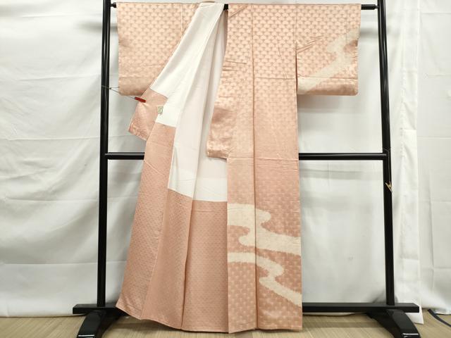 平和屋着物■訪問着 絞り 道長花青海波 正絹 逸品 DABJ5507qa