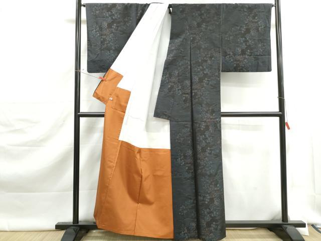 平和屋着物■本場大島紬 風景樹林文 さが美扱い 正絹 逸品 DABJ5501qa