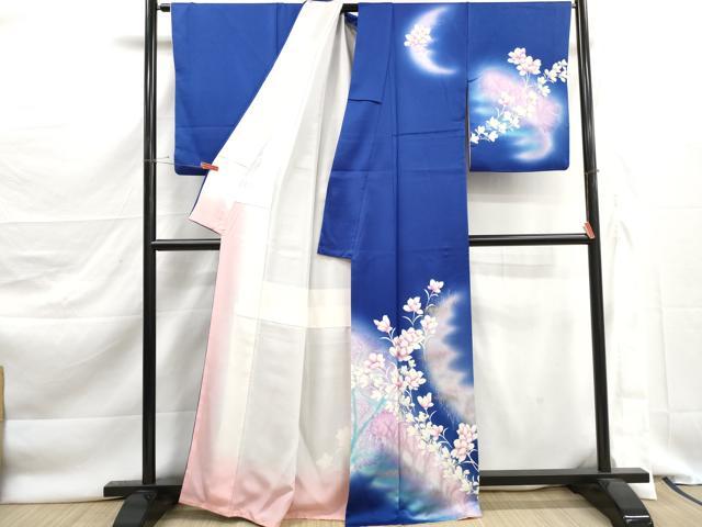 平和屋着物■訪問着 草花文 暈し染め 金銀彩 正絹 逸品 DABJ5510qa