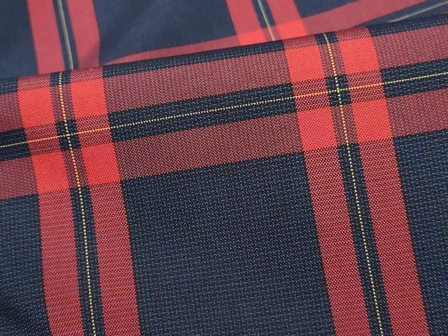 平和屋着物■本場縞大島紬 格子文 正絹 逸品 DABK3002qa