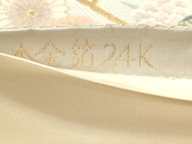 平和屋本店▼六通柄袋帯 唐織 琳派百景 本金箔24K 正絹 逸品 DABJ6164sf